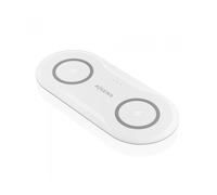 Base de carga inalámbrica aisens asch-15w2wc059-w/ 15w/ blanco