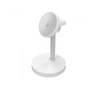Base de carga inalámbrica aisens asch-15w3wc065-w/ 15w/ blanco