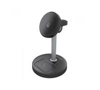 Base de carga inalámbrica aisens asch-15w3wc066-bk/ 15w/ negro