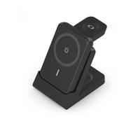 Base de carga inalámbrica aisens asch-15w4wc064-bk/ 15w/ negro