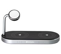 Base De Carga Inalámbrica Doble 3 En 1 Para Apple Watch Y iPhones - 49557