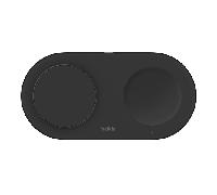 base de carga inalambrica doble belkin wiz021vfbk 15 qi2 boost charge color negro