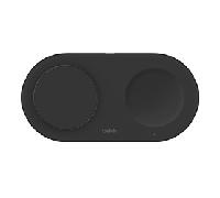 BASE DE CARGA INALAMBRICA DOBLE BELKIN WIZ021VFBK 15 Qi2 BOOST CHARGE COLOR NEGRO WIZ021VFBK