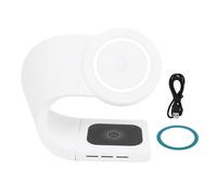 Base de carga inalámbrica eficiente, cargador rápido de cobre puro con tecnología compatible con MagSafe para múltiples dispositivos, chip 3Core