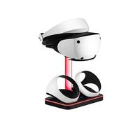 Base de Carga magnética con luz RGB para PS5 VR2 VR2 Gafas Auriculares Soporte Cargador Base (Black)