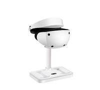 Base de Carga magnética con luz RGB para PS5 VR2 VR2 Gafas Auriculares Soporte Cargador Base (White)