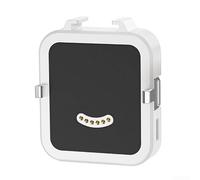 Base de carga magnética para Insta360 GO Ultra, base de cargador portátil de 500 mAh, estación de energía rápida con funda ABS, negro (blanco)