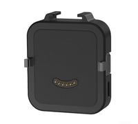 Base de carga magnética para Insta360 GO Ultra, estación base de carga portátil de 500 mAh, concentrador de alimentación rápida con funda ABS, accesorio de viaje compacto para cámara de acción, (negro