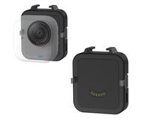 Base de carga magnética para Insta360 Go Ultra, estación de carga rápida recargable con soporte de zapata fría y montaje de rosca de 1/4 pulgadas (negro/batería integrada de 500 mAh)