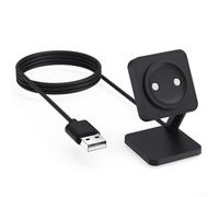 Base de carga magnética para Suunto 9 Peak Pro para reloj inteligente | Soporte de carga rápida con cable USB | Soporte de escritorio ABS compacto | Accesorio de viaje confiable para el hogar | Negro