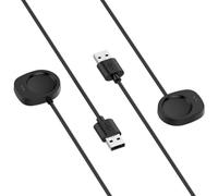 Base de Carga Original para Relojes Amazfit - Estación de Carga Inalámbrica Portátil USB-C, Compatible con Amazfit Active MAX, Helio Strap, T-Rex 3, T-Rex 3 Pro, Balance y Balance 2 (Negro+Negro)