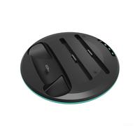 Base de carga para controlador Switch 2 Pro, estación de carga compacta 3 en 1, soporte ABS duradero para Joy Con y Gamepad, organizador de escritorio de carga rápida