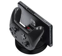 Base de carga para Nintendo Switch, indicadores LED y soporte de carga multifunción que ahorra espacio con protección contra sobrecarga y