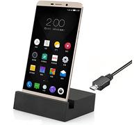 Base de carga USB 3.1 tipo C apta para Oukitel C35 / C36 | Adaptador USB C Estacion de carga USB Base de carga Dock Soporte | Estación Negro