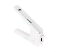 Base de carga USB C para Nintendo Joy Con Play mientras se carga con luces LED inteligentes y agarre cómodo para todos los jugadores (blanco)