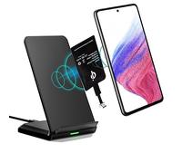 Base de carga USB tipo C Qi apta para Samsung Galaxy S25 S24 S23 S22 S22 S21 + FE Plus Ultra A17 A16 A15 A07 A06 A05 A05s A56 A36 A26 A55 A54 A14 A13 4G 5G. Edge Note XCover 7 6 5 Pro