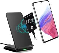 Base de carga USB tipo C Qi compatible con Samsung Galaxy S22 S22+ S21 FE Ultra 5G S20+ A54 A34 A14 A73 A53 A33 A23 A13 A04s Note Z FLIP 3 XCover 4s 5 6