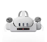 Base de Carga VR para Meta Quest 3, Soporte de Carga para Auriculares y mandos VR con indicador LED, Soporte de Almacenamiento VR de sobremesa/Pared