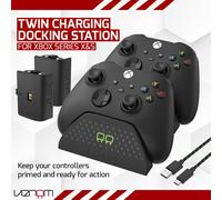 Xbox Series X/S Doble Puerto de Carga Con Batería Recargable Packs - Negro