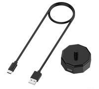 Base de cargador magnético de repuesto compatible con Aquasonic Black Series Pro y Vibe Series Duo cepillo de dientes eléctrico para el cuidado bucal diario, color blanco (negro)