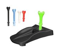 Base de Césped para Césped Artificial,Soporte con 5 Tees para Simulador - Base de Entrenamiento para Tees de Golf,para Práctica en Campo de Golf Indoor y Outdoor en Alfombras de Golpeo para Golfistas