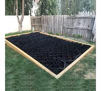 Base de cobertizo de rejilla de tierra resistente para paisajismo y caminos de camiones ligeros, rejillas de estabilización (13 x 16.4 pies) para un apoyo fuerte y fácil instalación