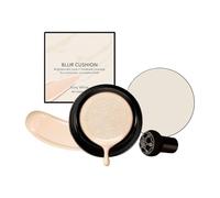 Base de cojín, acabado natural hidratante, base de cojín en forma de hongo para mujeres, para pieles sensibles, así como para desplazamientos, bodas, escenarios, hora del día, fecha, noche y viaje