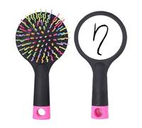 Base de cojín para desenredar el pelo del alfabeto griego eta negro