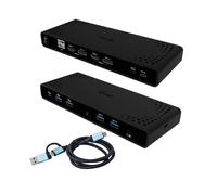 I-Tec Base para portátil HUB Switch CADUA4KDOCKPDB Dual 4K 12 en 1 PD 85W