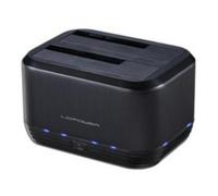 Base de conexión LC-Power LC-DOCK-U3-III USB 3.2 Gen 1 Negro