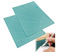 Base de Corte A4,2 Pcs Tapete de Corte Autocicatrizante Alfombrilla de Corte Autocurativa Tabla de Corte A4 Cutting Mat Estera para corte con Cuadrícula y Marcas
