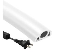 Base de cubierta para cables, cubierta de suelo de alambre suave para cables, canal de alambre de PVC flexible - Base oculta de cable autoadhesiva, cubierta de cable de extensión aislada para casa de