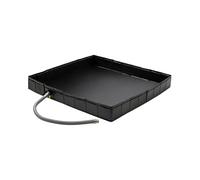 Base de ducha al aire libre, bandeja de ducha con cremallera, suelo portátil, orificio de drenaje integrado con diseño ligero, ideal para camping, sauna, baño de mascotas, patio, playa, jardín, patio