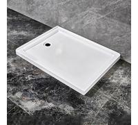 Base De Ducha De Esquina, Suelo De Ducha, Plato De Ducha For RV, Superficie Texturizada Antideslizante, Borde Elevado For Retención De Agua, Fácil De Instalar(Left,35.8x47.6x3.9in)