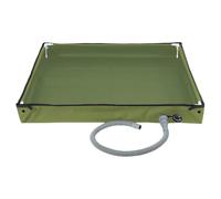 Base de ducha plegable, bandeja de ducha portátil con tubo de drenaje, tienda de campaña de privacidad al aire libre, base de toldo para caravana, camping, playa, ducha interior y exterior, baño de