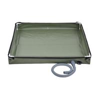 Base De Ducha Plegable - Ducha Portátil Actualizada, Base De Camping Plegable Para Playa | Cuenca Con Agujero De Impermeable Multifuncional De Fácil Instalación Para Us