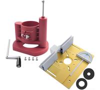 Base de elevación, Enrutador eléctrico de elevación rápida de placa invertida para carpintería, fresado biselado de corte de bordes (B)