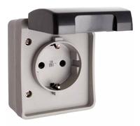 BASE DE ENCHUFE 2P+T/T LATERAL 16A 250V~