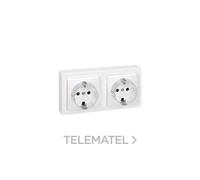Simon - 73433-50 base schuko doble monobloc s-73 loft bl Ref. 6557360358