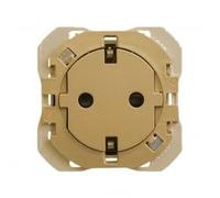 Base de enchufe cleanSimon 20000434-0952p+TT 16A Simon 270 Oro2modulos