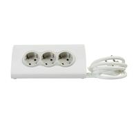 Base de enchufe múltiple 3t x 2p + 2 usb tablet (Blanco, Longitud del cable: 1,5 m, IP20, Con interruptor)