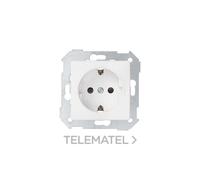 Base de enchufe Schuko 16 A + tapa blanco mate Simon 82 concept - 8200432-090
