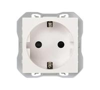 Base de enchufe schuko 16A 250 V~ con sistema de embornamiento a tornillo blanco mate Simon 270