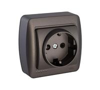 Base de enchufe Solera Mural 2p+t Grafito 16 A 250 V