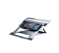 Base de Enfriamiento para Laptop D20 para Notebooks de 11-17.3'' Soporte Enfriador Semiconductores con Aire Refrigerado Ajustable en 4 Ángulos