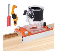 Base de enrutador de madera | Soporte de ranura compacto de metal resistente para carpintería, base de enrutador de palma de madera para muebles, para máquina de corte de ranurado biselado de