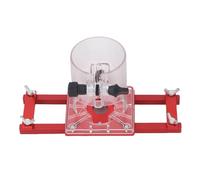 Base de enrutador para recortadora de madera 2 en 1, soporte compacto de ranura de aleación de aluminio para armario, muebles, biselado, ranurado, carpintería