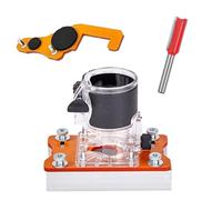 Base de enrutadores de madera 2 en 1 para palmas de madera, enrutadores de base, herramienta de enrutadores de madera para recortadoras, herramienta de mano de base transparente