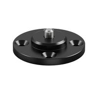 Base de fijación multiusos de aleación de aluminio con tornillo de 1/4 para montaje de trípodes, soportes de tabletas y soporte de montaje de luz DSLR de iluminación de estudio