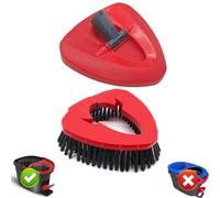 Base de fregona giratoria roja con cabezal de fregona para sistema de fregona Vi Leda All Turbo Mop 1, cabezal de fregona de repuesto para Spin Turbo/Turbo Smart/EasyWring&Cleaning